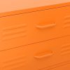  narancssárga acél fiókos szekrény 80 x 35 x 101,5 cm