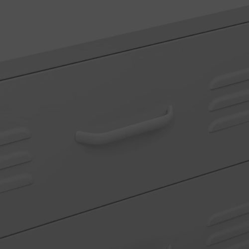  antracitszürke acél fiókos szekrény 80 x 35 x 101,5 cm