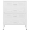  fehér acél fiókos szekrény 80 x 35 x 101,5 cm