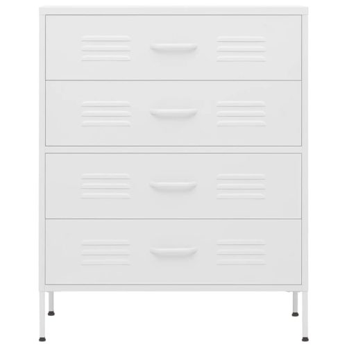  fehér acél fiókos szekrény 80 x 35 x 101,5 cm