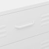  fehér acél fiókos szekrény 80 x 35 x 101,5 cm