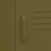  olivazöld acél éjjeliszekrény 35 x 35 x 51