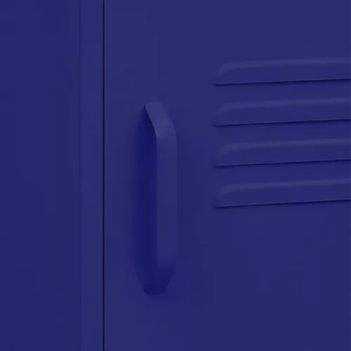  tengerészkék acél éjjeliszekrény 35 x 35 x 51 cm 