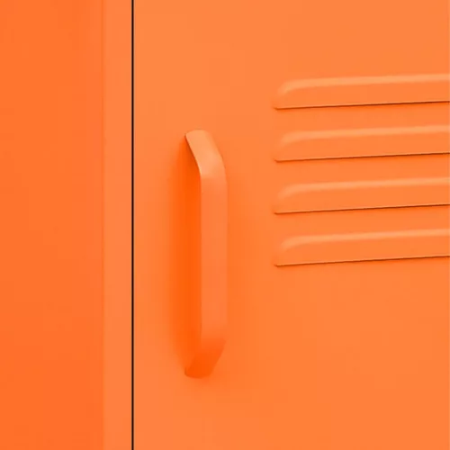  narancssárga acél éjjeliszekrény 35 x 35 x 51 cm