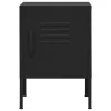  fekete acél éjjeliszekrény 35 x 35 x 51 cm
