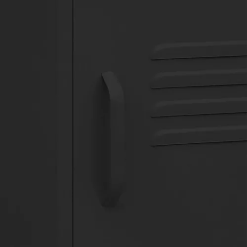  fekete acél éjjeliszekrény 35 x 35 x 51 cm