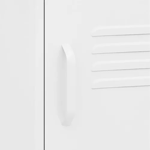  fehér acél éjjeliszekrény 35 x 35 x 51 cm