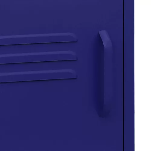  tengerészkék acél éjjeliszekrény 35 x 35 x 51 cm 