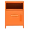  narancssárga acél éjjeliszekrény 35 x 35 x 51 cm