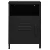  fekete acél éjjeliszekrény 35 x 35 x 51 cm