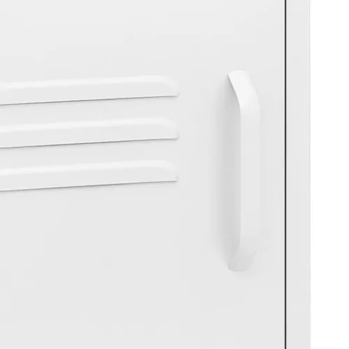  fehér acél éjjeliszekrény 35 x 35 x 51 cm