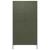  olívazöld acél ruhásszekrény 90 x 50 x 180 cm 