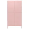  rózsaszín acél ruhásszekrény 90 x 50 x 180 cm