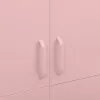  rózsaszín acél ruhásszekrény 90 x 50 x 180 cm