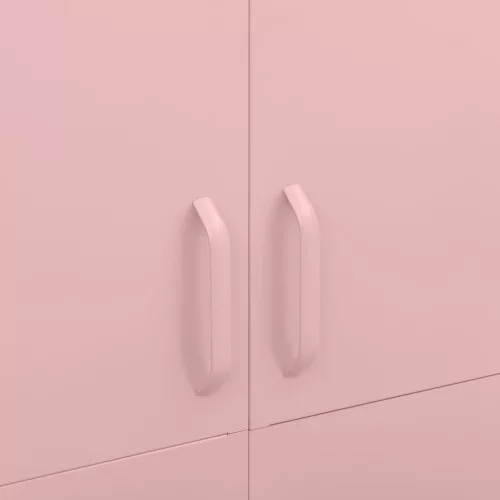  rózsaszín acél ruhásszekrény 90 x 50 x 180 cm