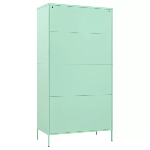  mentazöld acél ruhásszekrény 90 x 50 x 180 cm