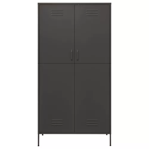  antracitszürke acél ruhásszekrény 90 x 50 x 180 cm