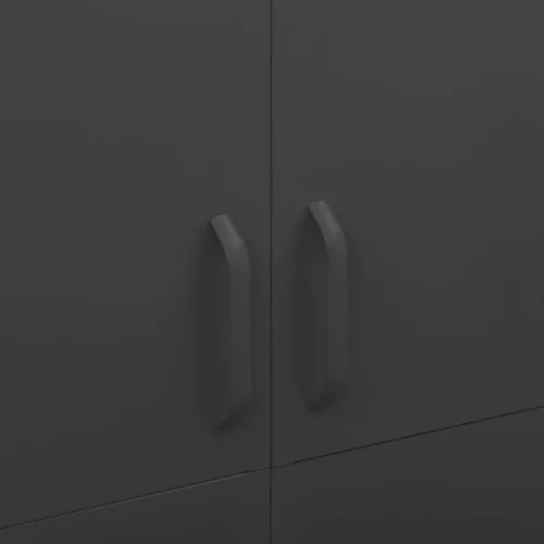  antracitszürke acél ruhásszekrény 90 x 50 x 180 cm