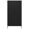  fekete acél ruhásszekrény 90 x 50 x 180 cm