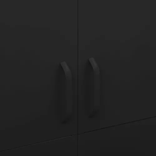  fekete acél ruhásszekrény 90 x 50 x 180 cm