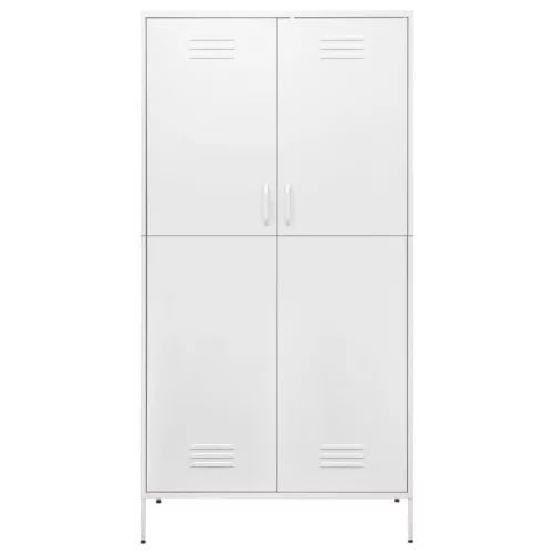  fehér acél ruhásszekrény 90 x 50 x 180 cm