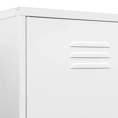  fehér acél ruhásszekrény 90 x 50 x 180 cm