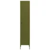  olívazöld acél zárható szekrény 35 x 46 x 180 cm