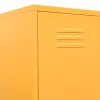  mustársárga acél zárható szekrény 35 x 46 x 180 cm