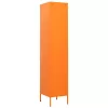  narancssárga acél zárható szekrény 35 x 46 x 180 cm 