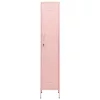  rózsaszín acél zárható szekrény 35 x 46 x 180 cm 