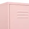  rózsaszín acél zárható szekrény 35 x 46 x 180 cm 