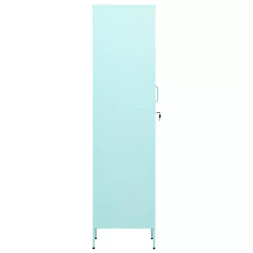  mentazöld acél zárható szekrény 35 x 46 x 180 cm