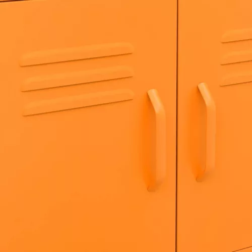  narancssárga acél tárolószekrény 60 x 35 x 56 cm