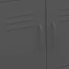  antracitszürke acél tárolószekrény 60 x 35 x 56 cm
