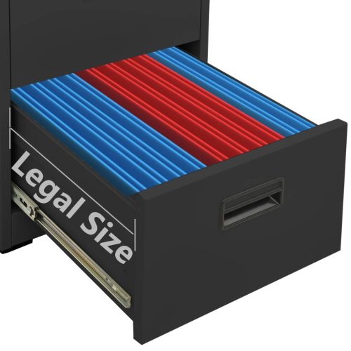  antracitszürke acél irattartó szekrény 46 x 62 x 102,5 cm