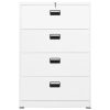  fehér acél irattartó szekrény 90 x 46 x 134 cm