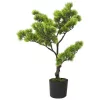  zöld cserepes mű fenyőbonsai 60 cm