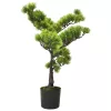  zöld cserepes mű fenyőbonsai 60 cm