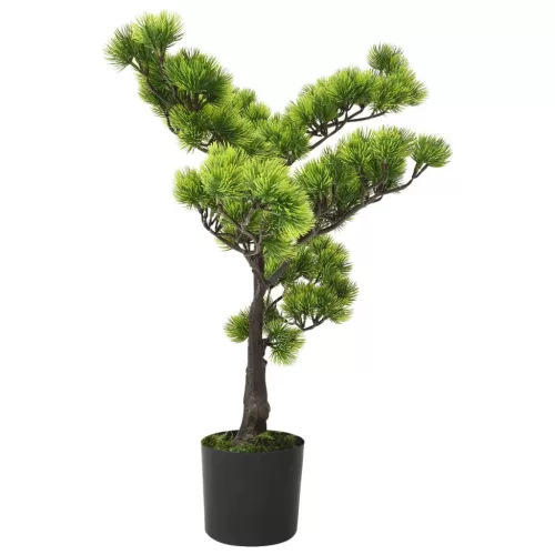  zöld cserepes mű fenyőbonsai 60 cm