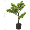  zöld cserepes mű fenyőbonsai 60 cm