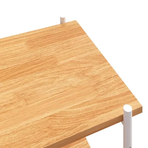  fehér és tölgyfa 5 szintes polcrendszer 80x40x163 cm