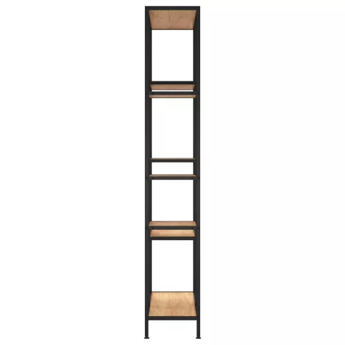  acél és szerelt fa könyvespolc 80x30x180 cm