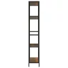  acél és szerelt fa könyvespolc 80x30x180 cm