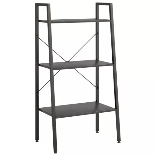  3 szintes fekete állópolc 56 x 35 x 108 cm