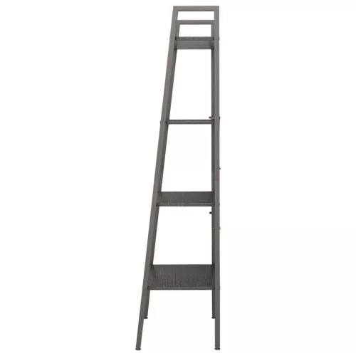  4 szintes fekete állópolc 56 x 35 x 140 cm