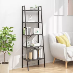  5 szintes fekete állópolc 56 x 35 x 174 cm