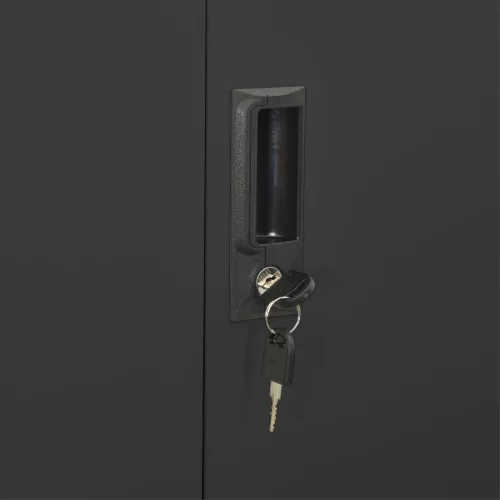  antracitszürke acél irodai szekrény 90 x 40 x 180 cm