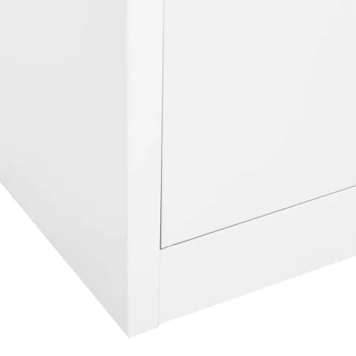  fehér acél irodai szekrény 90 x 40 x 180 cm