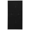  fekete acél irodai szekrény 90 x 40 x 180 cm