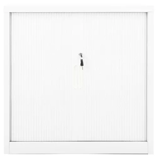  fehér acél tolóajtós szekrény 90 x 40 x 90 cm